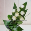 Ramo Funerario 7 Rosas Blancas